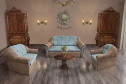 Alíz 3-2-1 ülőgarnitúra világos datolyabarna és csukaszürke