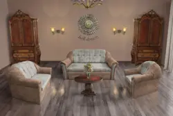 Alíz 3-2-1 ülőgarnitúra világos datolyabarna és ónszürke