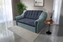 Alíz 3-as kanapé ágyazható csukaszürke és sötét palakék