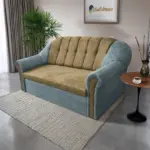 Alíz 3-as kanapé ágyazható csukaszürke és sötét sivatagsárga