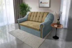 Alíz 3-as kanapé ágyazható csukaszürke és sötét sivatagsárga