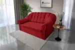 Alíz 3-as kanapé ágyazható japán karminvörös