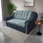 Alíz 3-as kanapé ágyazható sötét palakék és csukaszürke