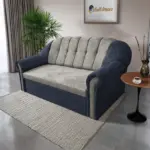 Alíz 3-as kanapé ágyazható sötét palakék és ónszürke