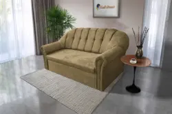 Alíz 3-as kanapé ágyazható sötét sivatagsárga