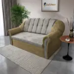 Alíz 3-as kanapé ágyazható sötét sivatagsárga és ónszürke