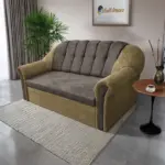 Alíz 3-as kanapé ágyazható sötét sivatagsárga és vakondszürke