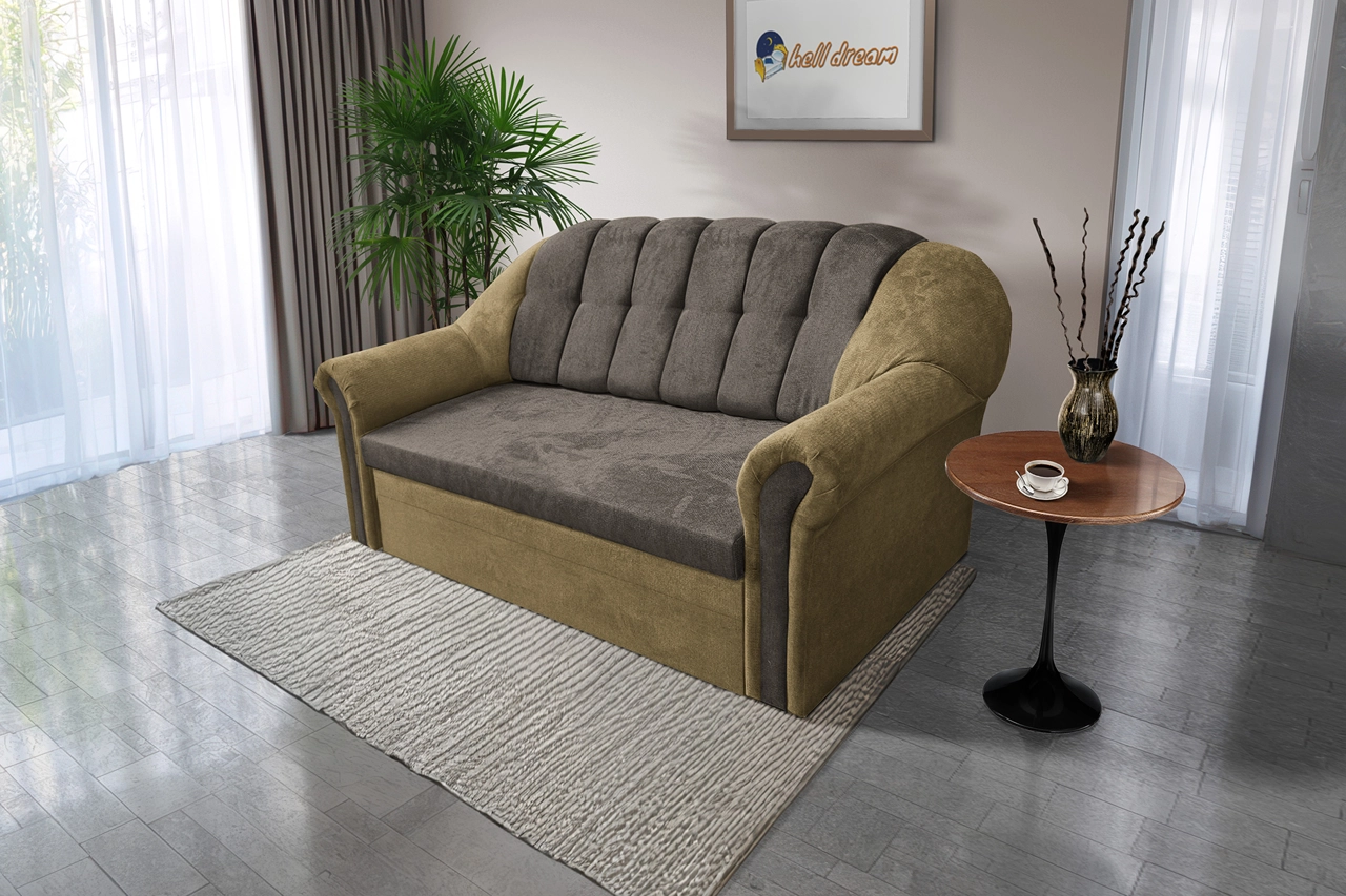 Alíz 3-as kanapé ágyazható sötét sivatagsárga és vakondszürke Alíz 3-as kanapé ágyazható sötét sivatagsárga és vakondszürke