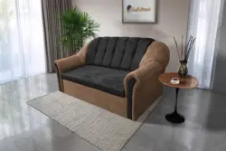 Alíz 3-as kanapé ágyazható világos datolyabarna és bivalyfekete