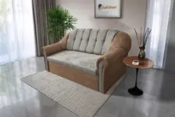 Alíz 3-as kanapé ágyazható világos datolyabarna és ónszürke