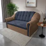 Alíz 3-as kanapé ágyazható világos datolyabarna és sötét palakék