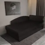 Barbi saroktámlás ágyneműtartós heverő fekete