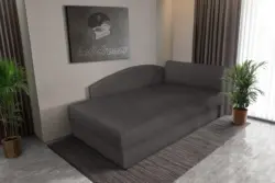 Barbi saroktámlás ágyneműtartós heverő kvarcszürke