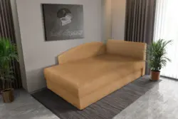 Barbi saroktámlás ágyneműtartós heverő okker