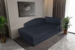 Barbi saroktámlás ágyneműtartós heverő ónix