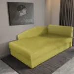 Barbi saroktámlás ágyneműtartós heverő őszi levélzöld