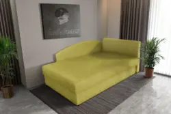 Barbi saroktámlás ágyneműtartós heverő őszi levélzöld