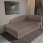 Barbi saroktámlás ágyneműtartós heverő pasztell taupe