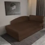 Barbi saroktámlás ágyneműtartós heverő sötét mahagóni