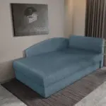 Barbi saroktámlás ágyneműtartós heverő szürkés kadét