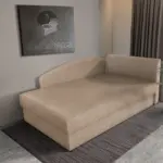 Barbi saroktámlás ágyneműtartós heverő világos fahéj