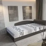 Elefántos saroktámlás heverő ágyneműtartóval kvarcszürke