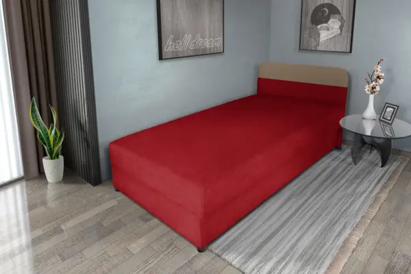 Gabi japán karminvörös ágyneműtartós heverő 90x200 cm hagyományos vonzó 2 változatban - image 2