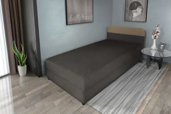 Gabi kvarcszürke ágyneműtartós heverő 90x200 cm hagyományos vonzó 2 változatban - image 2