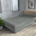 Gabi óezüst ágyneműtartós heverő 90x200