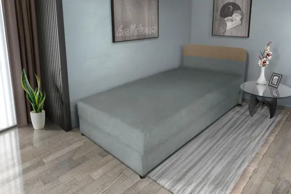 Gabi óezüst ágyneműtartós heverő 90x200 cm hagyományos vonzó 2 változatban - image 2