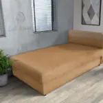 Gabi okker ágyneműtartós heverő 90x200