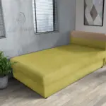 Gabi őszi levélzöld ágyneműtartós heverő 90x200