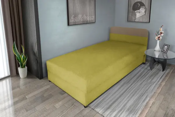 Gabi őszi levélzöld ágyneműtartós heverő 90x200 cm hagyományos vonzó 2 változatban - image 2