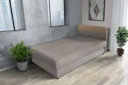 Gabi szamárszürke ágyneműtartós heverő 90x200