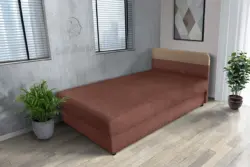 Gabi toszkán vörös ágyneműtartós heverő 90x200