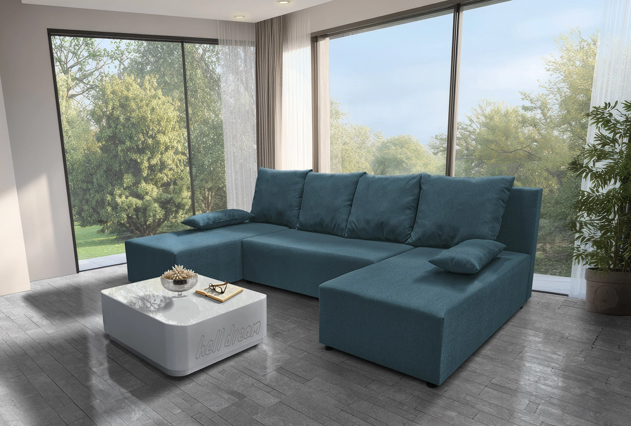 Lilla u alakú sarokkanapé szürkés kadét Lilla u alakú sarokkanapé szürkés kadét