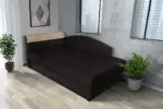 Maja ágyneműtartós saroktámlás heverő fekete