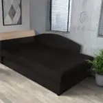 Maja ágyneműtartós saroktámlás heverő fekete