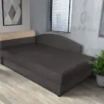 Maja ágyneműtartós saroktámlás heverő kvarcszürke