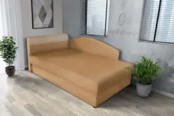 Maja ágyneműtartós saroktámlás heverő okker