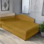 Maja ágyneműtartós saroktámlás heverő őszarany