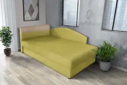 Maja ágyneműtartós saroktámlás heverő őszi levélzöld