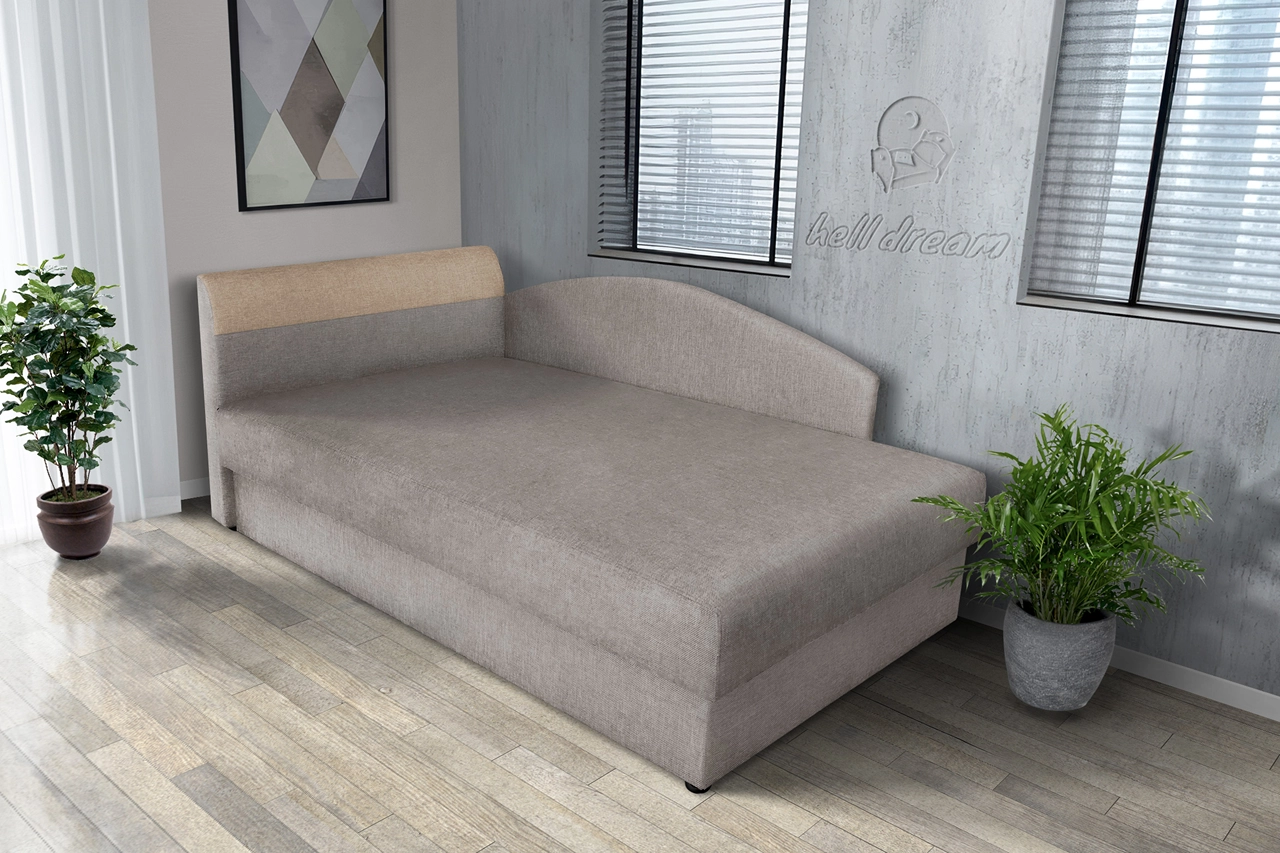 Maja ágyneműtartós saroktámlás heverő szamárszürke