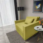 Mama ágyneműtartós fotelágy őszi levélzöld