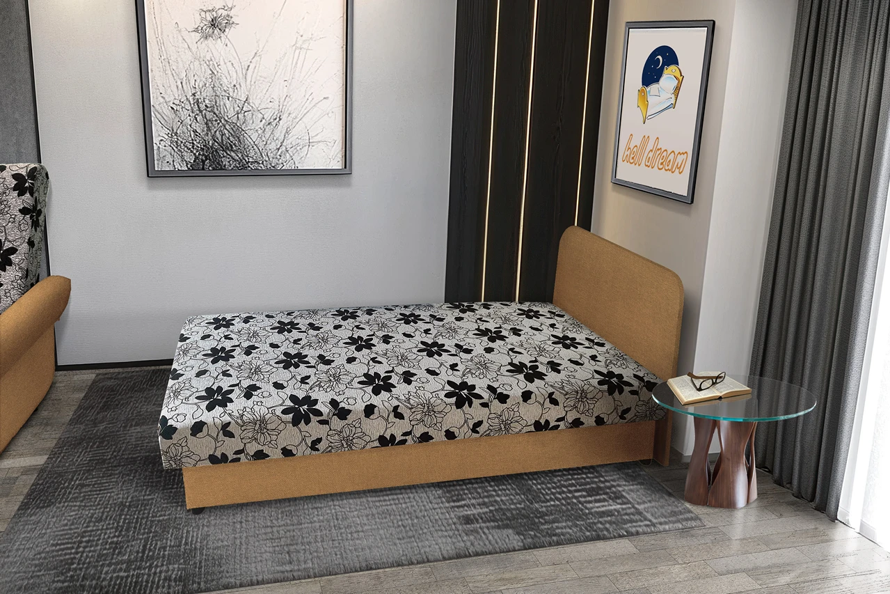 Virág hagyományos heverő okker