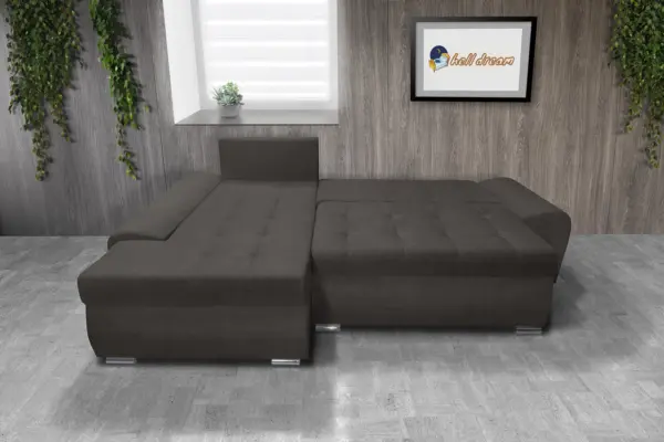 Wixy gold l alakú sarokkanapé kvarcszürke hatékony 2 méretben - image 3