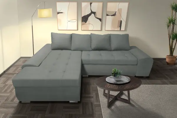 Wixy gold l alakú sarokkanapé óezüst