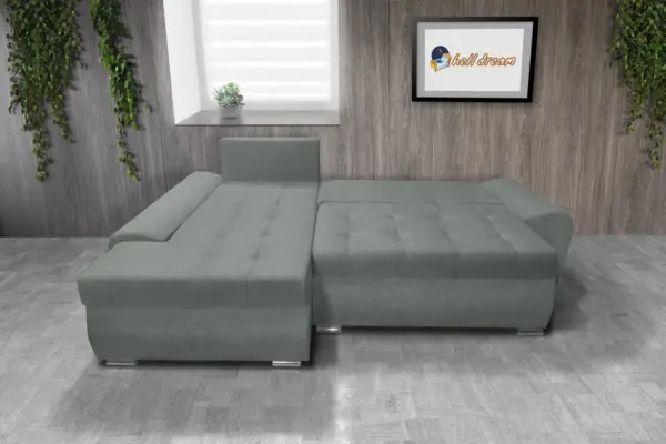 Wixy gold l alakú sarokkanapé óezüst hatékony 2 méretben - image 3