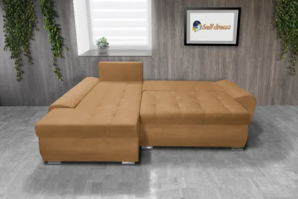 Wixy gold l alakú sarokkanapé okker hatékony 2 méretben - image 3