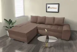 Wixy Gold L alakú sarokkanapé pasztell taupe